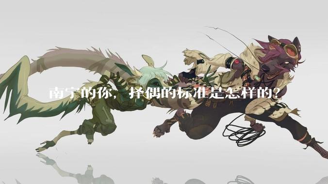 南宁的你，择偶的标准是怎样的？